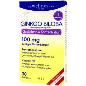 GINKGO BILOBA + B-VITAMINE, A-Nr.: 4899411 - 01