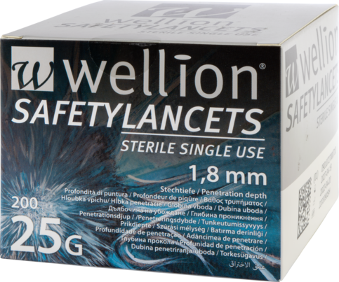 Wellion Safetylancets 25G, 200 Stück, A-Nr.: 4617602 - 01