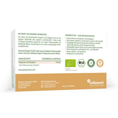 Ingwer Kapseln - Bio Ingwer-Extrakt - flüssig - Gingerol &amp; Shogaol hochdosiert, A-Nr.: 5037083 - 04