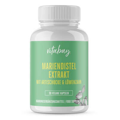Vitabay Mariendistel Extrakt mit Artischocke &amp; Löwenzahn Kapseln, A-Nr.: 5878724 - 01