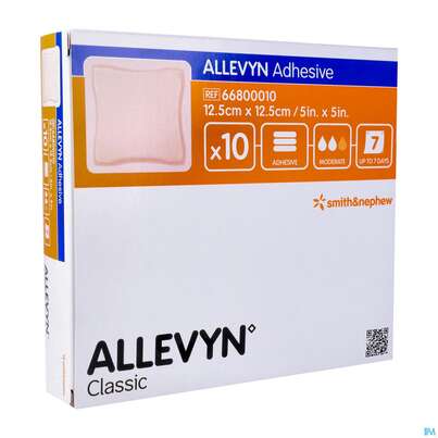 Wundverband Allevyn/polyurethan Adhesive 12,5x 12,5cm -smith 10st, A-Nr.: 1811284 - 02