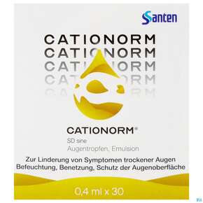 Augentropfen Cationorm Sd Sine Emulsion Einzeldosen 30st, A-Nr.: 4839946 - 01