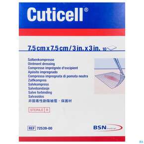 Wundauflagen Cutimed Distanzgitter Eucerit 7,5x 7,5cm 71007 10st, A-Nr.: 4321758 - 01