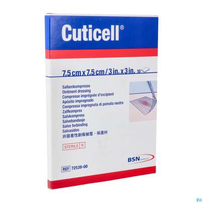 Wundauflagen Cutimed Distanzgitter Eucerit 7,5x 7,5cm 71007 10st, A-Nr.: 4321758 - 03