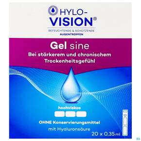 Augentropfen Hylo-vision Sine Gel 0,35ml 20st, A-Nr.: 3829561 - 01