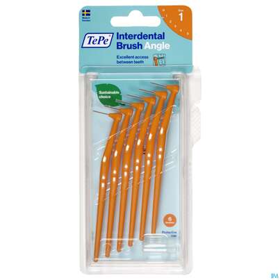 Tepe Interdentalbuersten Angle 0,45mm Orange 6st, A-Nr.: 3793277 - 01