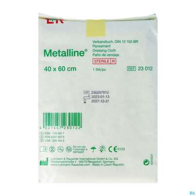 Metalline-lohmann Verbandtuch Entkeimt 40x 60cm 1st, A-Nr.: 1104977 - 02