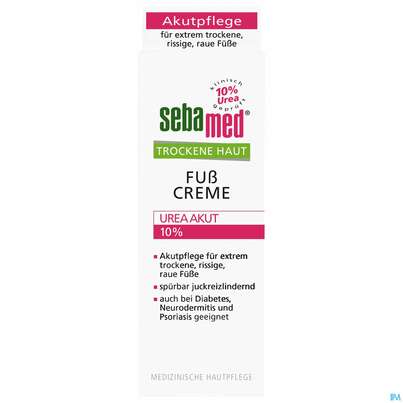 Fuss Creme Sebamed Trockene Haut Urea 10% 100ml, A-Nr.: 3399586 - 01