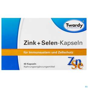 Zink +selen Kapseln Twardy 40st, A-Nr.: 1876711 - 01