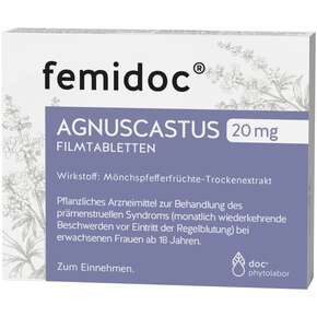 femidoc® AGNUSCASTUS 20 MG - FILMTABLETTEN, A-Nr.: 4984499 - 01