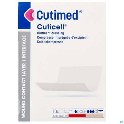 Wundauflagen Cutimed Distanzgitter Eucerit 7,5x 7,5cm 71007 10st, A-Nr.: 4321758 - 02
