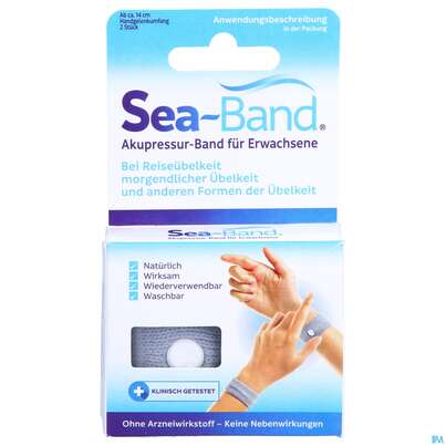 Akupressurband Sea Band Pharmag Fuer Erwachsene Grau 2st, A-Nr.: 5682731 - 01