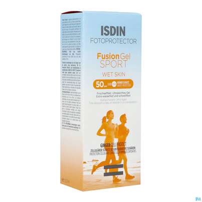 Sie sehen eine Packung Sonnenprodukte Isdin/fotoprotector Fusion Gel Sport Lsf50 100ml, Produktbild: 03 Sonnenprodukte Isdin/fotoprotector Fusion Gel Sport Lsf50 100ml, A-Nr.: 5570104 - 03