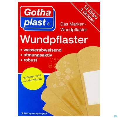 Wundpflaster 4 Groessen 18st, A-Nr.: 2418407 - 01