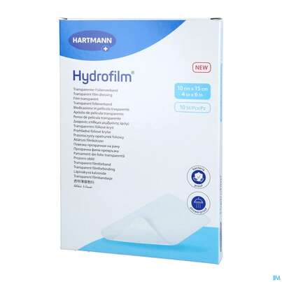 Sie sehen eine Packung Wundverband Hydrofilm 10x 15cm 10st, Produktbild: 05 Wundverband Hydrofilm 10x 15cm 10st, A-Nr.: 1657765 - 05