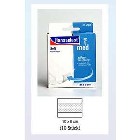 Hansaplast med soft 10cm x 8 cm 10 Stück, A-Nr.: 2843139 - 01