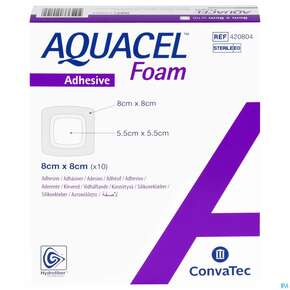 Convatec Aquacel Foam 5.5x5.5 Cm (2.2&amp;quot; X 2.2&amp;quot;) / 8x8 Cm (3.2&amp;quot; X 3.2&amp;quot;), A-Nr.: 4153947 - 01