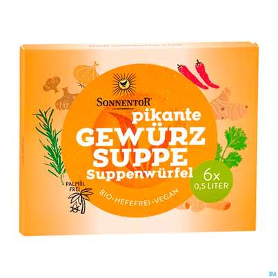 Sonnentor Gewuerz/bio Suppenwuerfel Pikant 10g 01401 6st, A-Nr.: 4389696 - 01