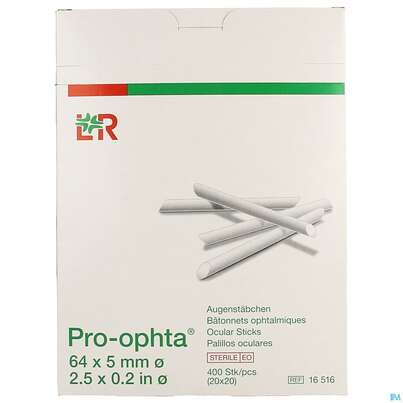 Augenstaebchen Pro-ophta 5x 66mm Steril 400st, A-Nr.: 1519276 - 02