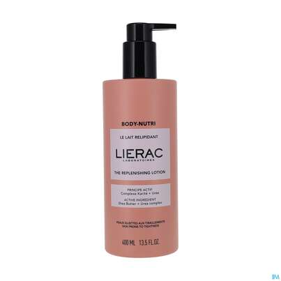 Sie sehen eine Packung Lierac Body-nutri The Replenishing Lotion Auffuellend 400ml, Produktbild: 03 Lierac Body-nutri The Replenishing Lotion Auffuellend 400ml, A-Nr.: 5849740 - 03