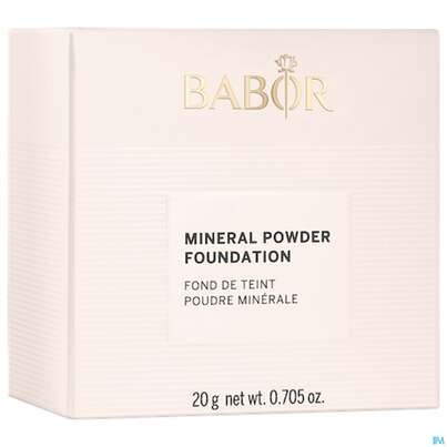 Sie sehen eine Packung Babor Mineral Powder Foundation 02 Medium 64550 20g, Produktbild: 01 Babor Mineral Powder Foundation 02 Medium 64550 20g, A-Nr.: 5581065 - 01