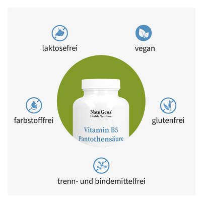 NatuGena Vitamin B5 Pantothensäure Kapseln, A-Nr.: 5926765 - 03