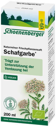 Naturreiner Frischpflanzensaft Schafgarbe (BIO), A-Nr.: 2579240 - 01