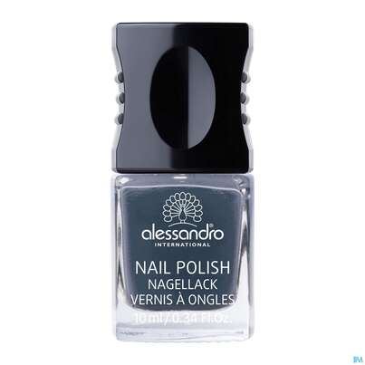 Sie sehen eine Packung Alessandro Nagellack 176 New York Grey 10ml, Produktbild: 03 Alessandro Nagellack 176 New York Grey 10ml, A-Nr.: 4626280 - 03