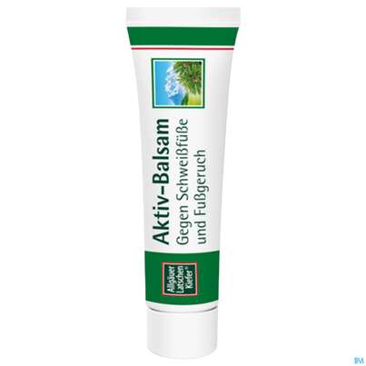 Sie sehen eine Packung Allgäuer Latschenkiefer Aktiv-balsam 50ml, Produktbild: 05 Allgäuer Latschenkiefer Aktiv-balsam 50ml, A-Nr.: 3832770 - 05