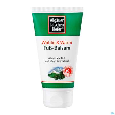 Sie sehen eine Packung Allgäuer Latschenkiefer Fuß-balsam Wohlig & Warm 75ml, Produktbild: 02 Allgäuer Latschenkiefer Fuß-balsam Wohlig & Warm 75ml, A-Nr.: 3499313 - 02