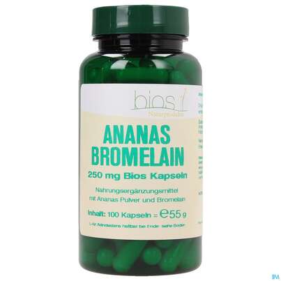 Bios Ananas Bromelain 250mg 100 Kapseln, A-Nr.: 4070144 - 02