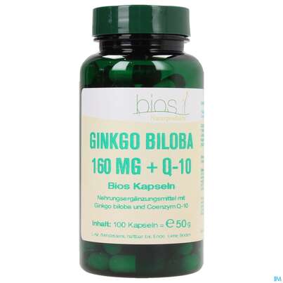 Bios Ginkgo Biloba 160mg + Q-10 100 Kapseln, A-Nr.: 3891293 - 02