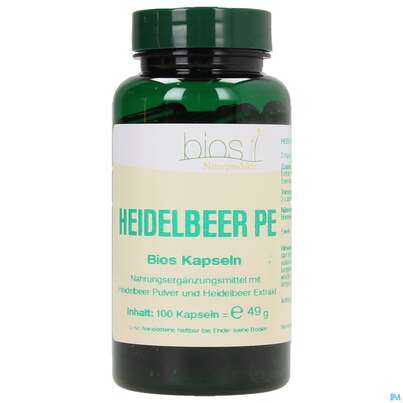 Bios Heidelbeer Pulver-extrakt 100 Kapseln, A-Nr.: 3891531 - 02