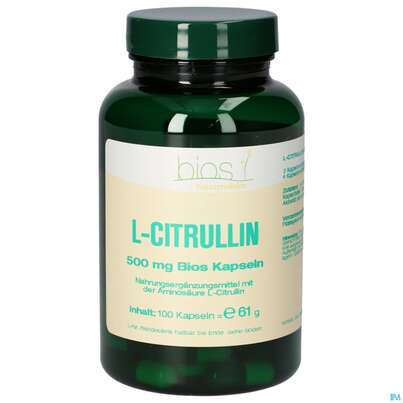Bios l Citrullin 500mg 100 Kapseln, A-Nr.: 4103470 - 02