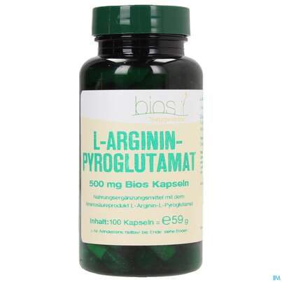 Bios l-argininpyroglutamat 500mg 100 Kapseln, A-Nr.: 3891962 - 02