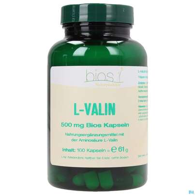 Bios l-valin 500mg 100 Kapseln, A-Nr.: 3892335 - 02