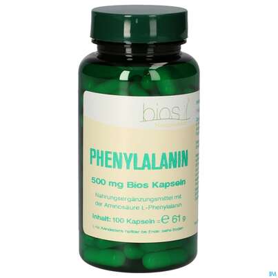 Bios Phenylalanin 500mg 100 Kapseln, A-Nr.: 4247329 - 02