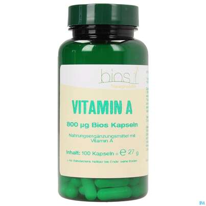 Bios Vitamin A 800 µg 100 Kapseln, A-Nr.: 3893398 - 02