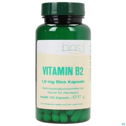 Bios Vitamin B2 1,6mg 100 Kapseln, A-Nr.: 3893435 - 02