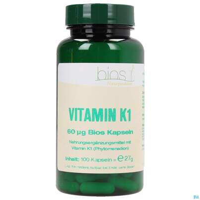 Bios Vitamin K1 60 µg 100 Kapseln, A-Nr.: 3893582 - 02