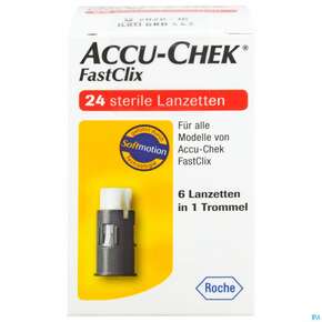 Diagnostika U.zubehoer Accu-chek Fastclix Lanzetten 4x6 C2 53 24st, A-Nr.: 5161564 - 01