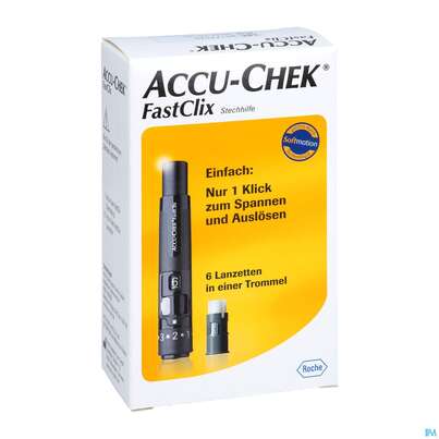 Diagnostika U.zubehoer Accu-chek Fastclix/set Stechhilfe +12lanzett C2 69 1pk, A-Nr.: 5161570 - 03