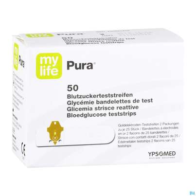 Diagnostika U.zubehoer Blutzuckermessgeraet My/pura Teststreifen Box 50st, A-Nr.: 3943541 - 03