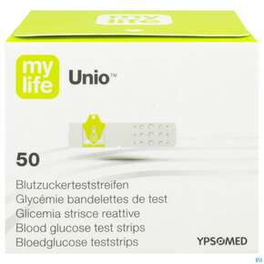 Diagnostika U.zubehoer Blutzuckermessgeraet Mylife Unio Teststreifen 50st, A-Nr.: 4111877 - 01