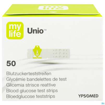 Diagnostika U.zubehoer Blutzuckermessgeraet Mylife Unio Teststreifen 50st, A-Nr.: 4111877 - 01