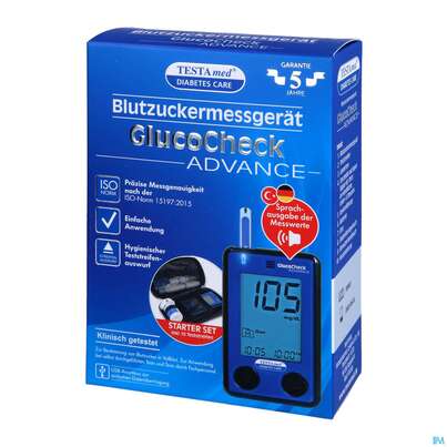 Diagnostika U.zubehoer Blutzuckermessgeraet Testamed Advance Mg/dl Mmol/l 1st, A-Nr.: 5441140 - 02