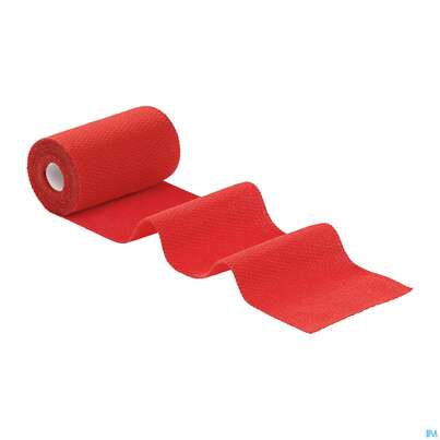 Elastische Binden Idealast/haft Kohaesiv/color Rot 4mx 4cm 1st, A-Nr.: 4174613 - 02