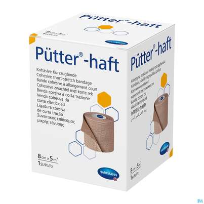 Elastische Binden Puetter-haft Latexfrei Kohaes.kompressionbinde 5mx 8cm 1st, A-Nr.: 4174547 - 04