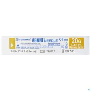 Injektionsspritzen U.zubeh. Einmalkanuelen Terumo/luer +luer Lock 0,90x 25mm 1st, A-Nr.: 4238572 - 01