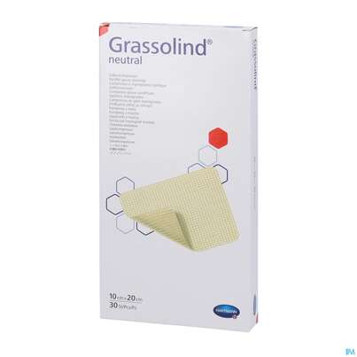 Kompressen Grassolind Neutral Salbenkompresse Steril 10x 20cm 30st, A-Nr.: 1232646 - 04